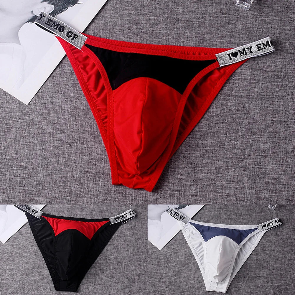 Men's Sexy Low Waist Briefs – Breathable Pouch