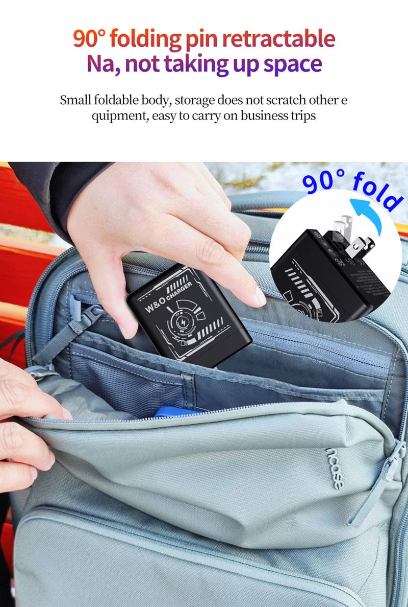 120W Fast Charger with Type-C & Lightning Cable