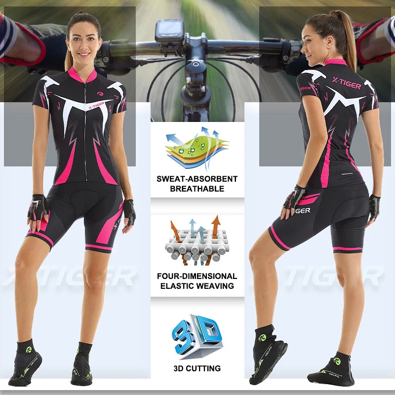 Women Summer Cycling Jersey Set