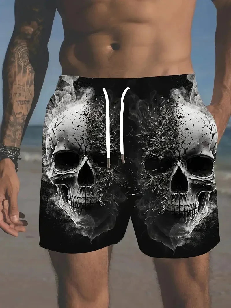 Men 3D Print Beach Shorts