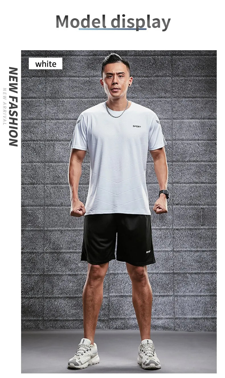 Men Quick-Dry Summer Sports Set