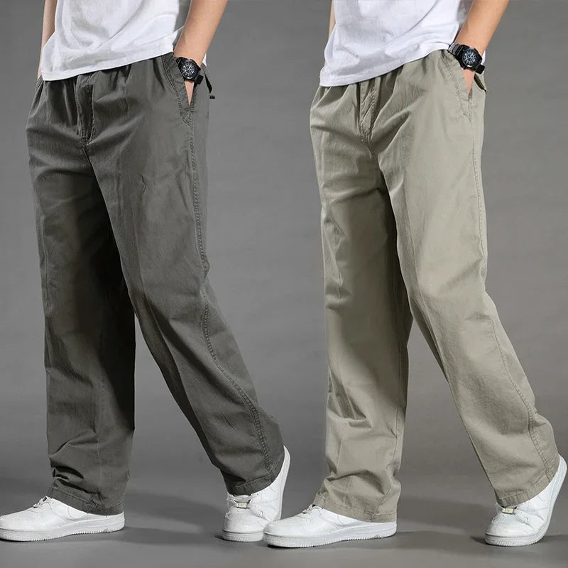 Men's Plus Size Cargo Pants – 6XL Summer Cotton