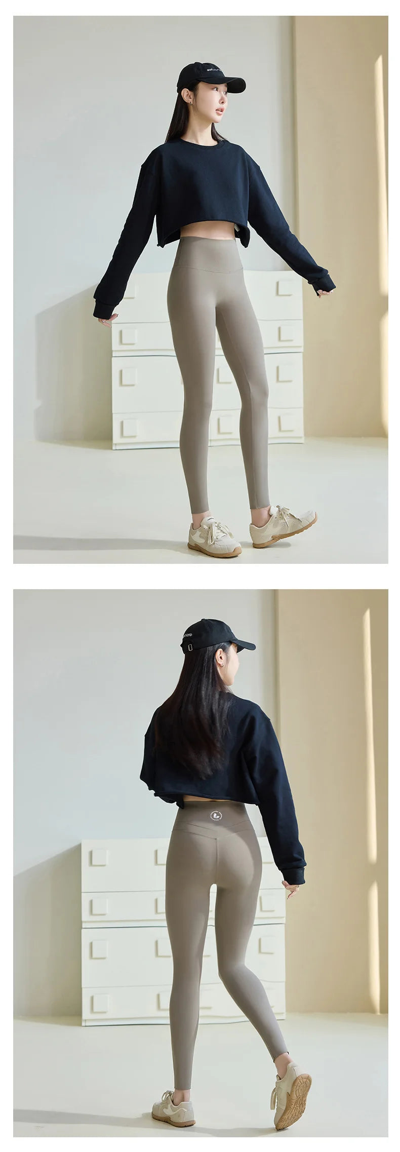 Women High Waist Push Up Sharkskin Leggings