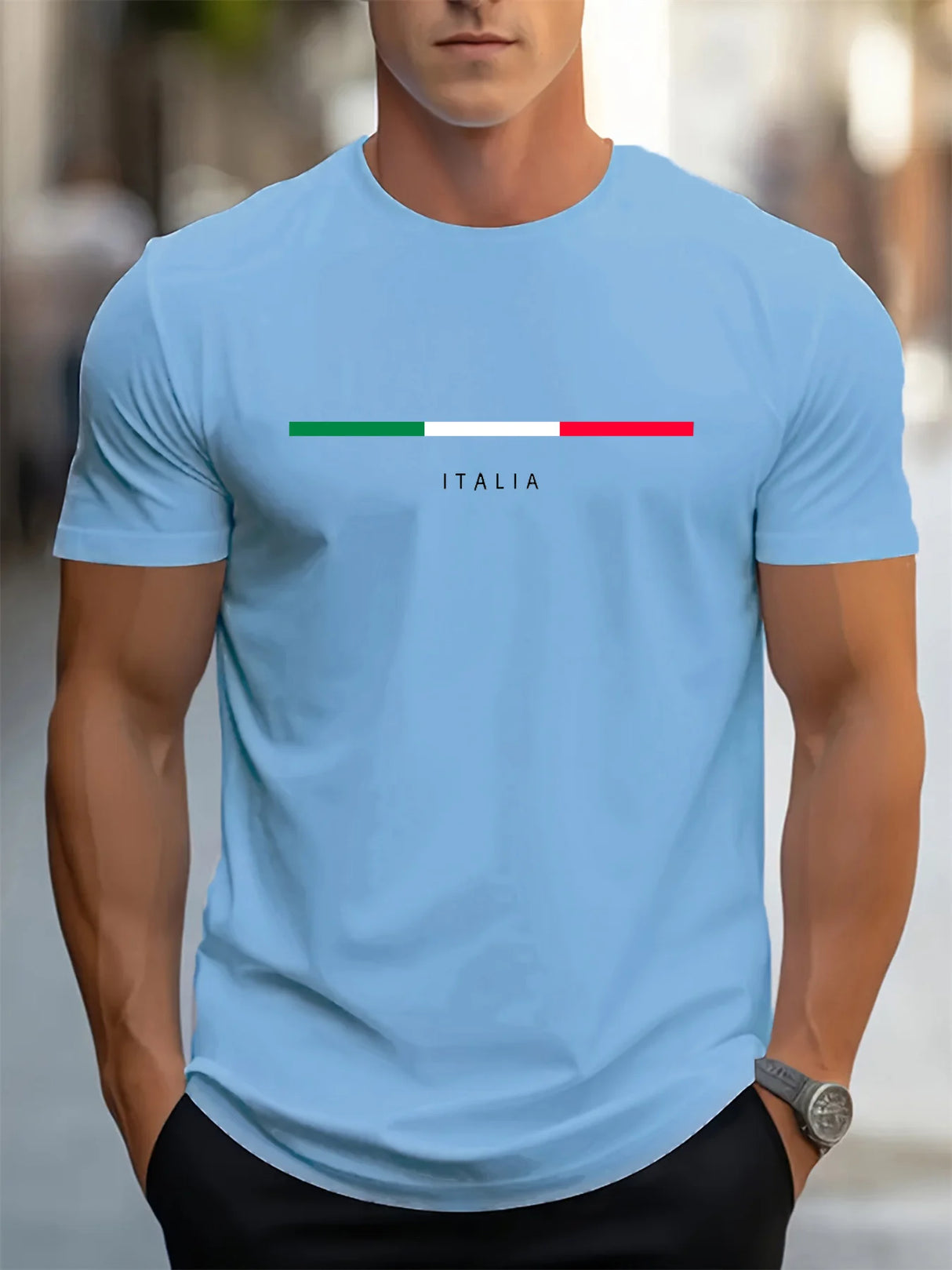 Men Italia Print Tee