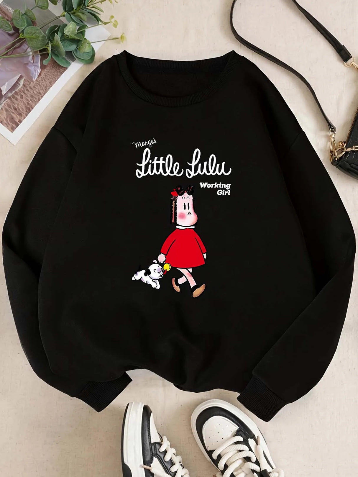Work Girl Winter Sweatshirt