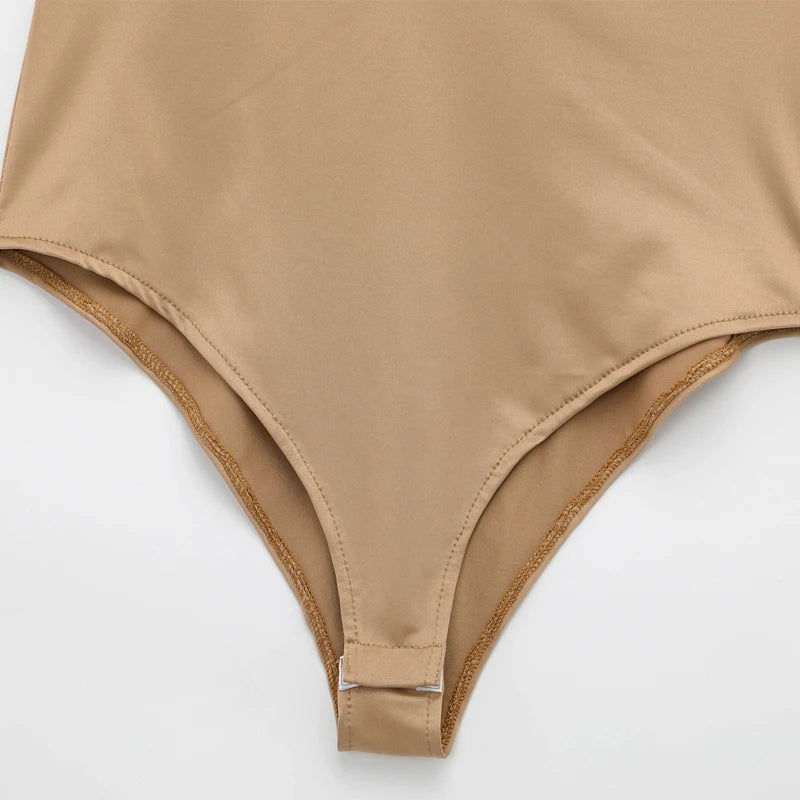 Satin Camisole Bodysuit Women – Backless Lingerie