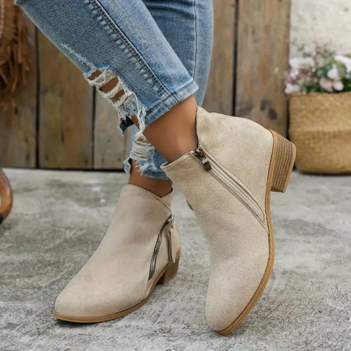 Women Ankle Boots Platform High Heels