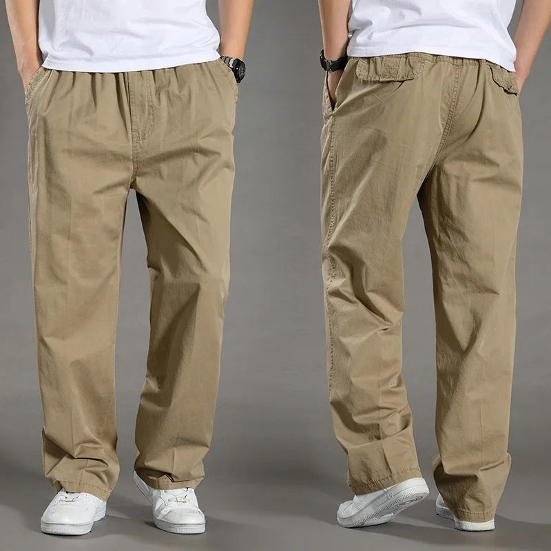 Men's Plus Size Cargo Pants – 6XL Summer Cotton