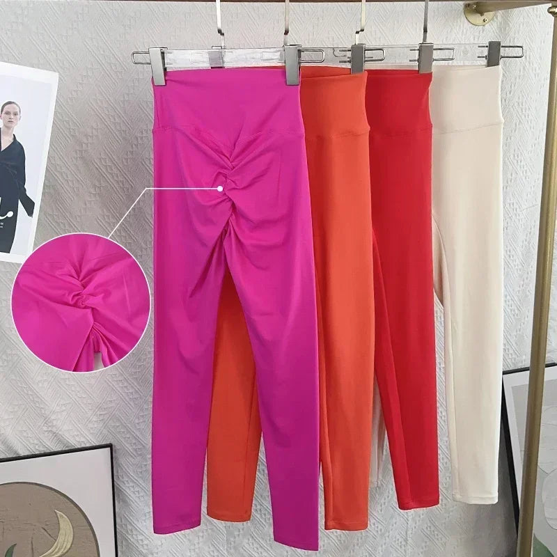 Women's High Waist Breathable Yoga Leggings – Summer Workout Pants