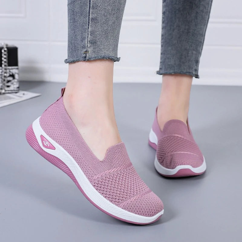 Knitted Lightweight Loafers – Breathable Platform 2025