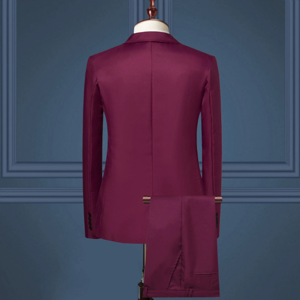 Men Slim Fit Tailored Business Suit