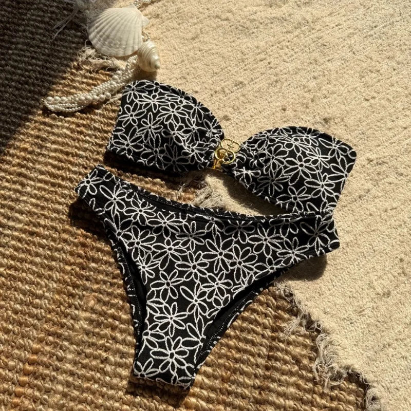 Women Bandeau Wrap Bra Top