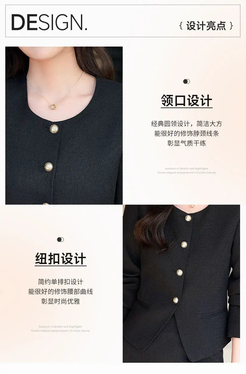 Women Business Work Skirt Suit