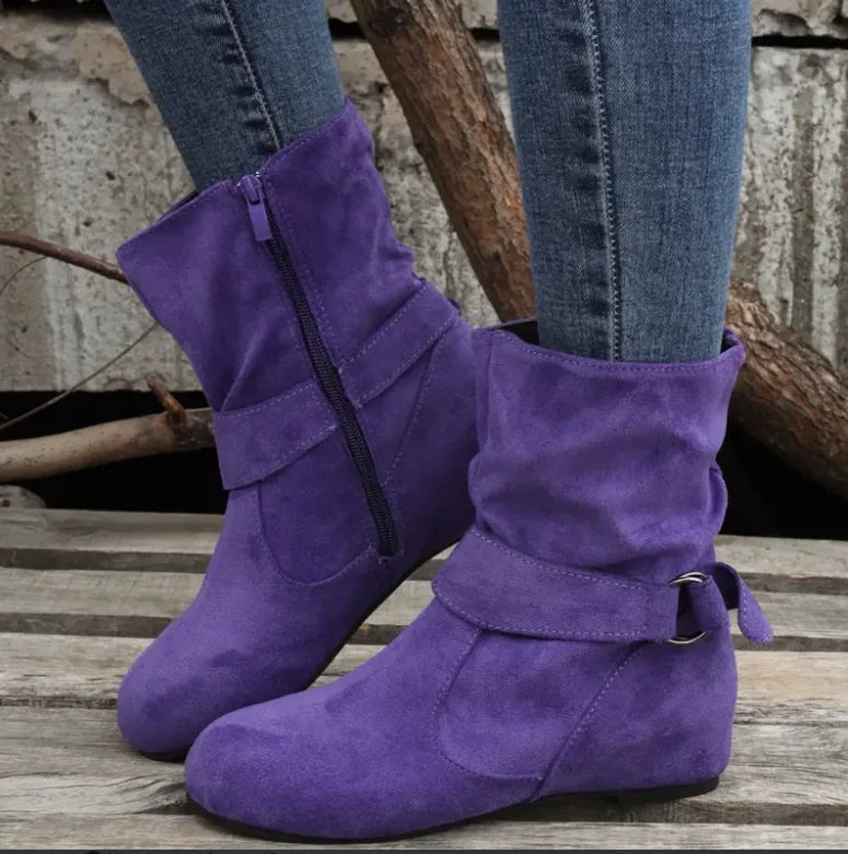 Women Ankle Boots Square Heel Trendy Boots