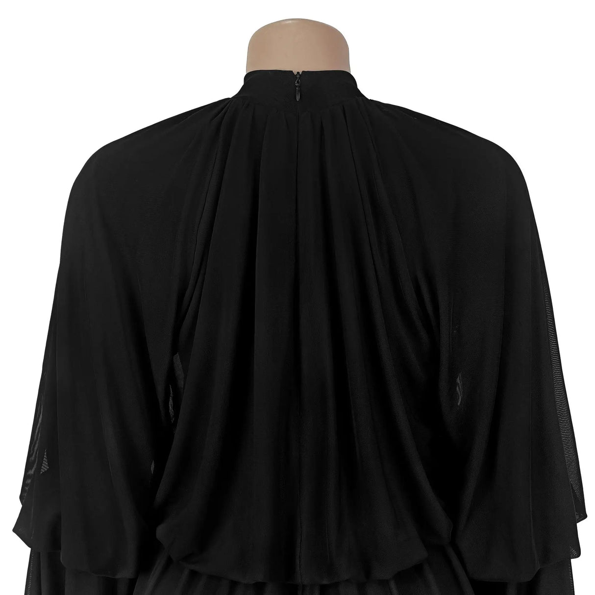 SculptEase™ – Ruched Flare Sleeve Bodycon Jumpsuit (Stretchy, Elegant & Curvy-Fit)