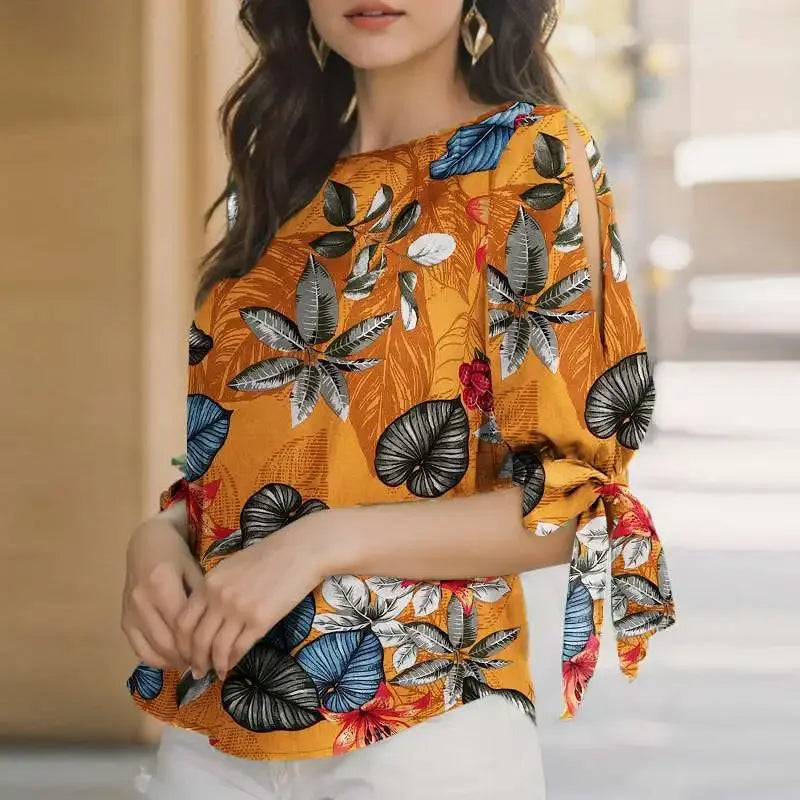 Women Polka Dot Oversize Tunic Top