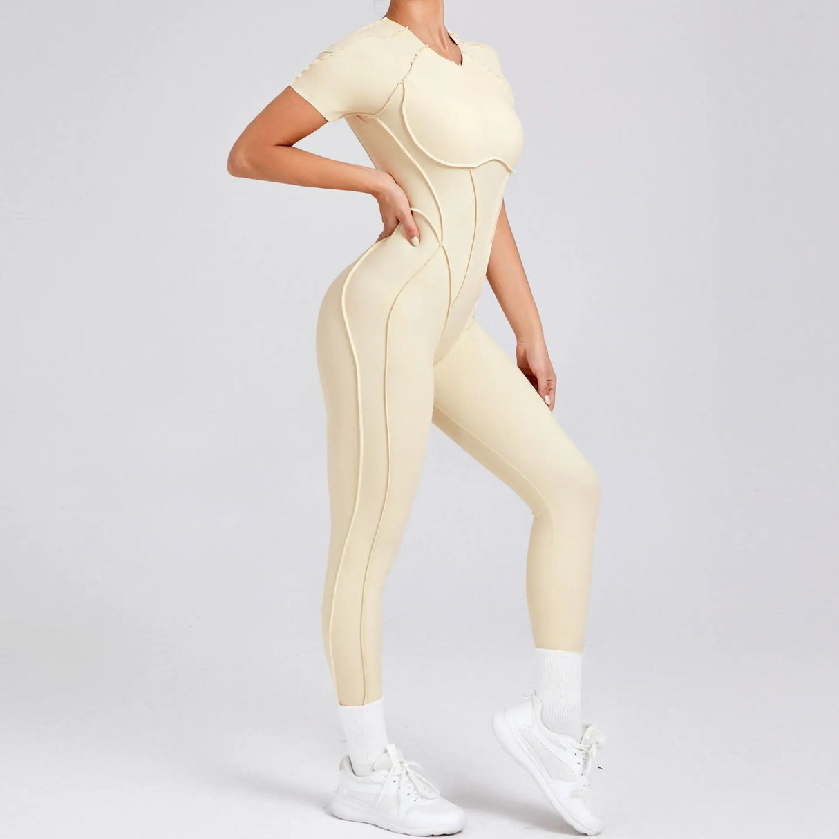 Women Backless Yoga Jumpsuit