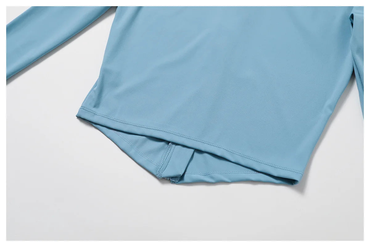 Women's Zip Long Sleeve Yoga Jacket – Gym Push-Up Sportswear Top