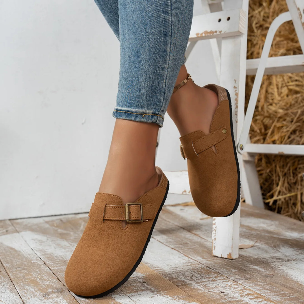 Women Mid Calf Boots Low Heel Snow Boots