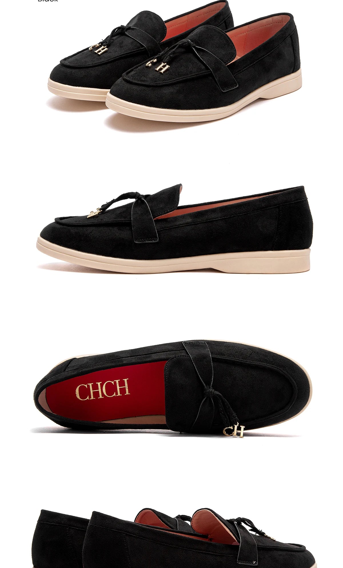 Women’s Patent Leather Bow Pointed Toe Loafers