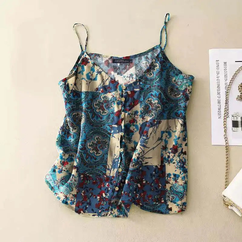 Women Button Loose Camisole