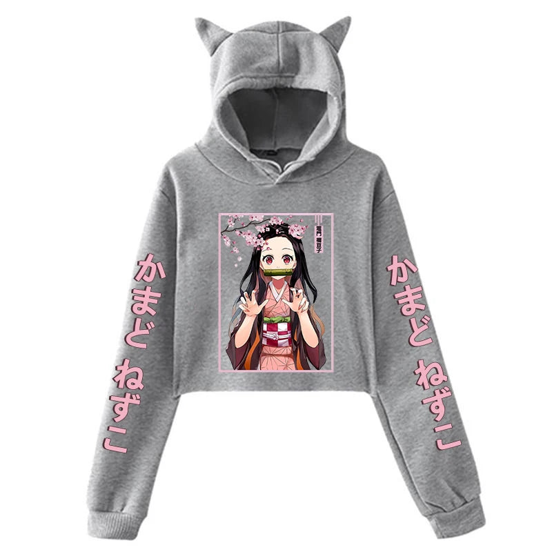 Nezuko Cat Ear Hoodie