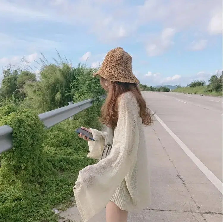 Women Oversized Long Knit Cardigan