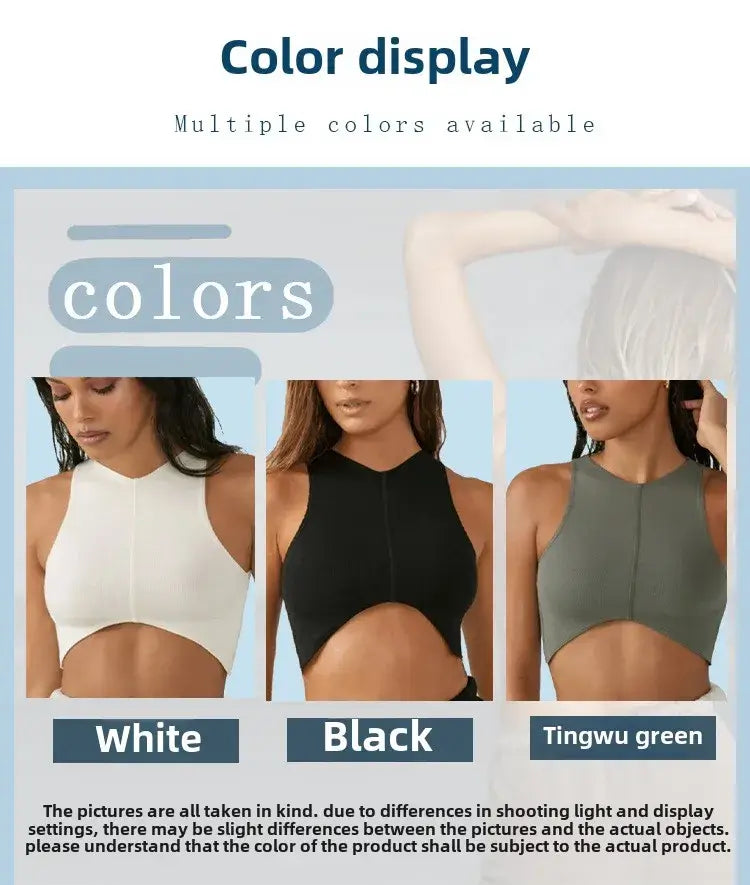 Women Shockproof Sports Bra Crop Tank