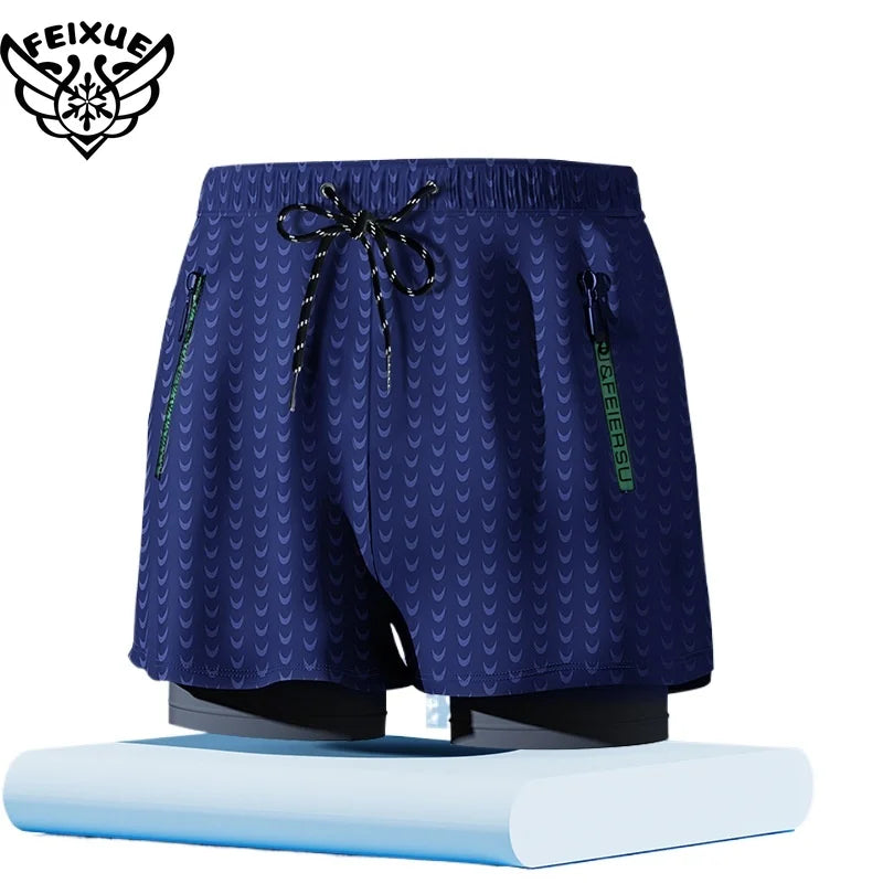 Men's Plus Size Beach Swim Shorts