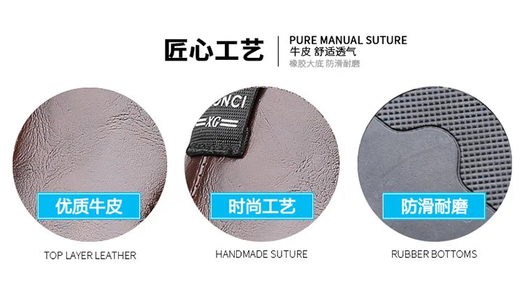 Men’s Leather Summer Beach Sandals 2025