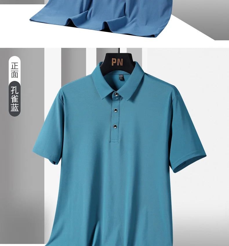 Men Oversize Quick Dry Polo Shirt