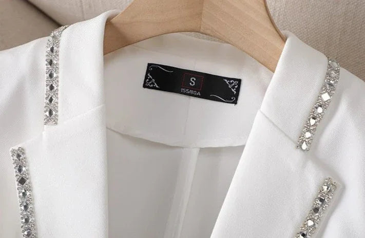 ShineGlam™ – Sequin Blazer (Glitter Glam for Spring/Autumn, Night Out Outerwear)