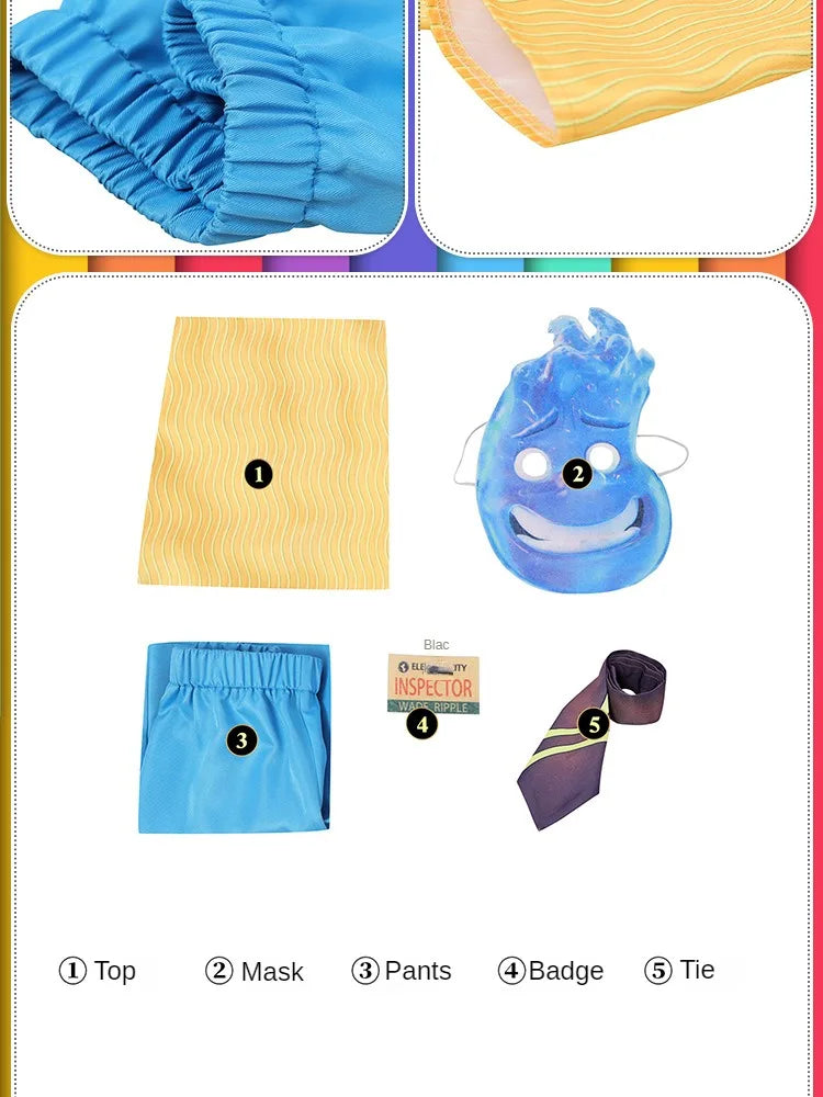 Disney Element City Fire Cosplay Dress