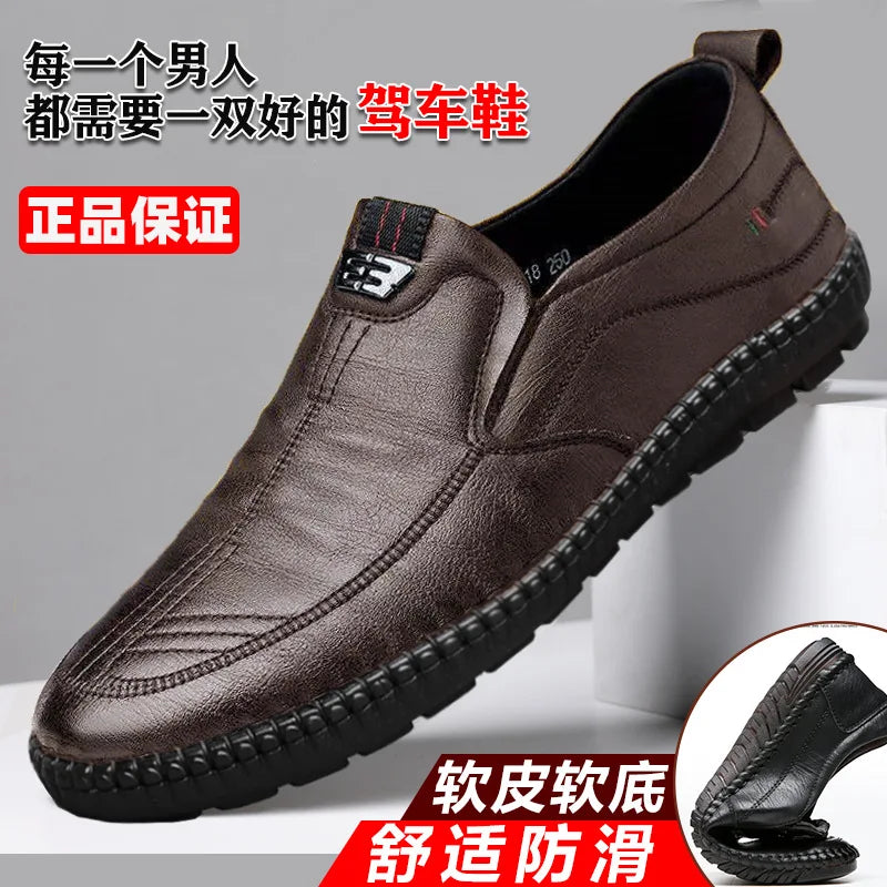 Men PU Leather Office Loafers