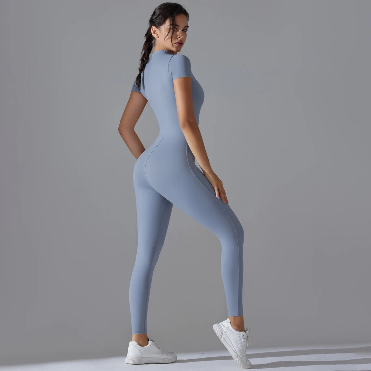 Women's Breathable Sports Yoga Bodysuit – Quick Dry Fitness Jumpsuit