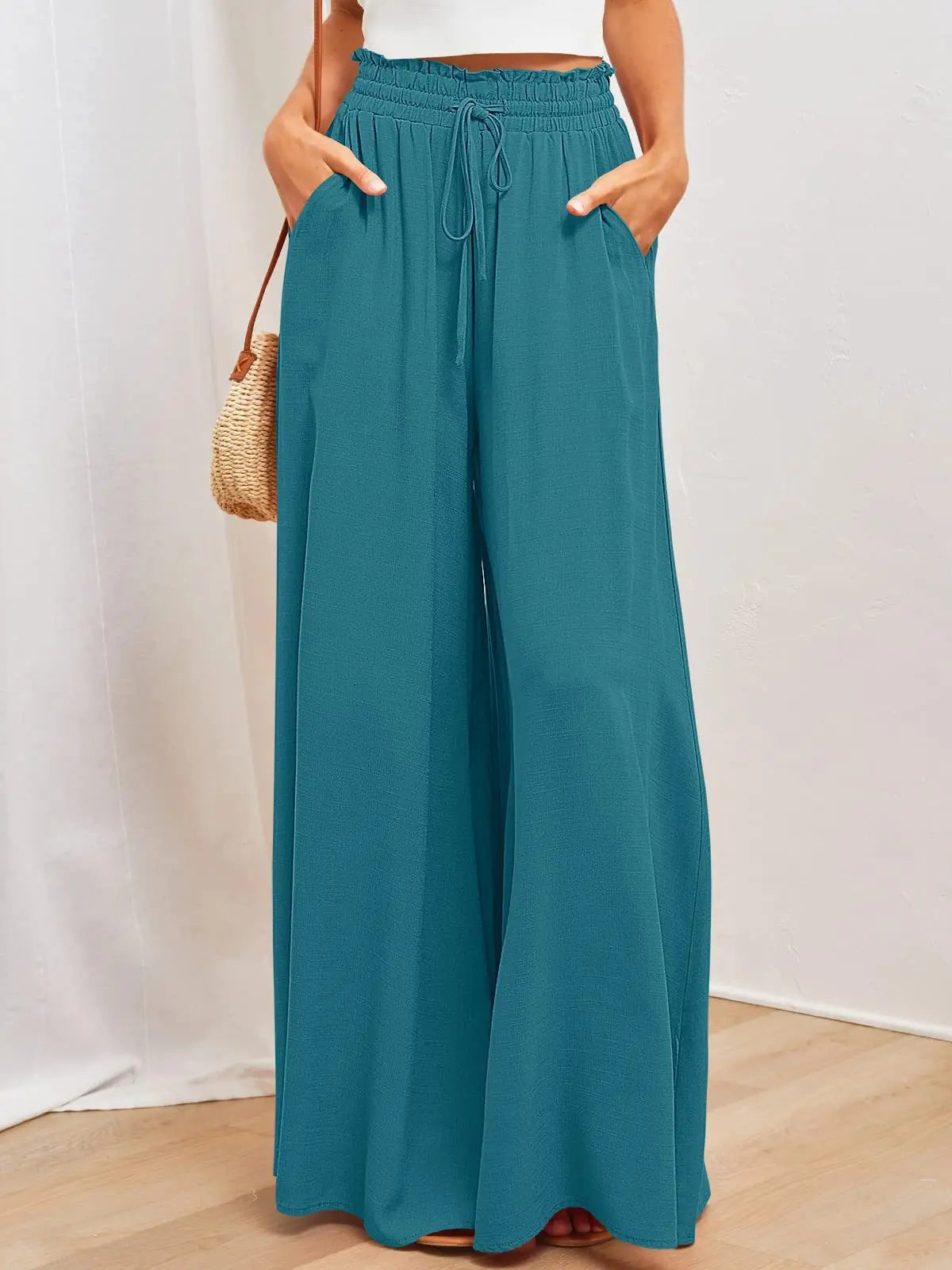 Women Summer Wide Leg Pants