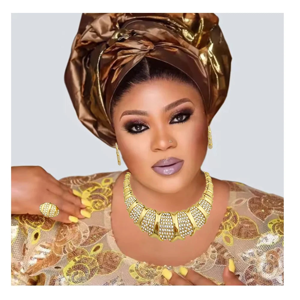 Dubai 18K Gold Plated Jewelry Set