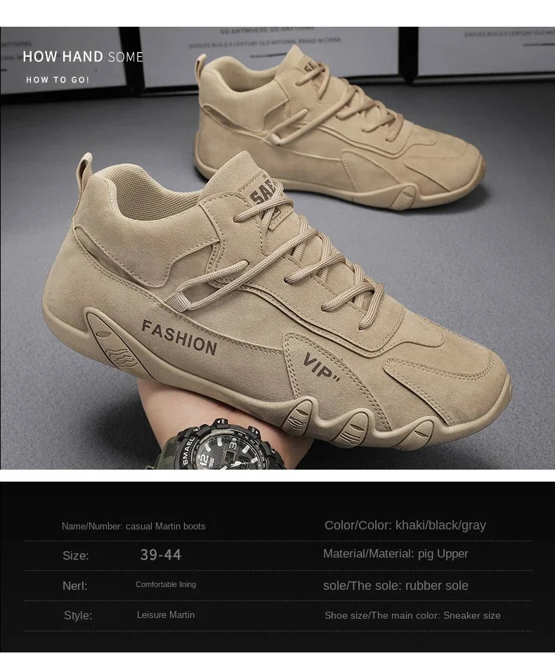 Men Casual Non Slip Ankle Boots