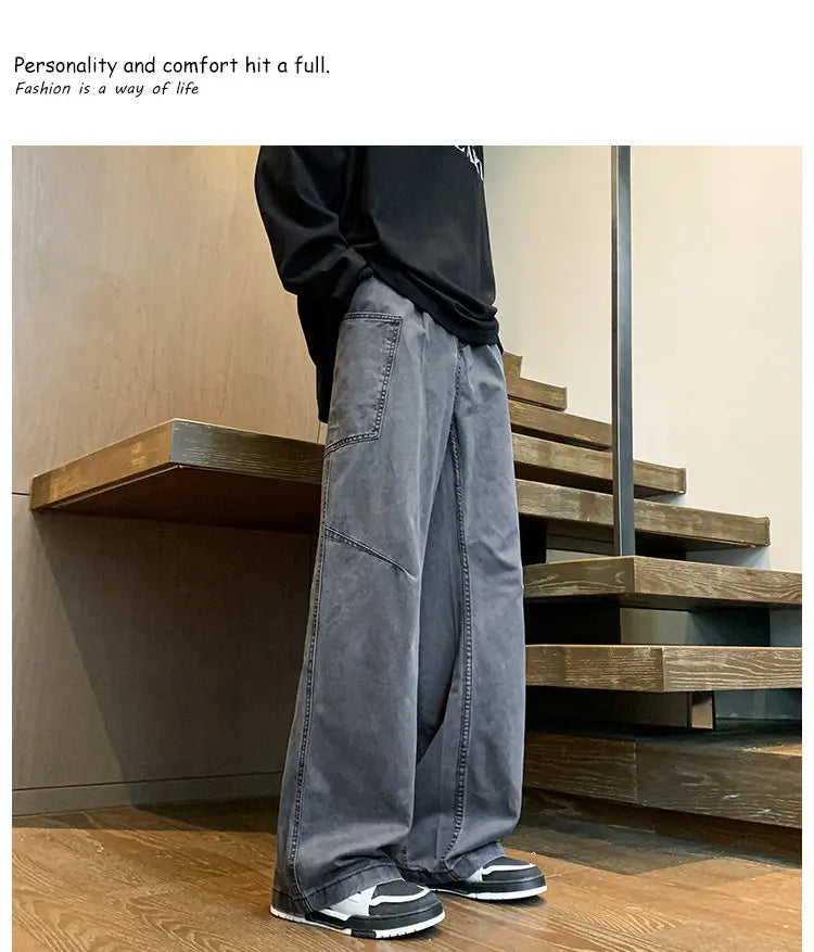Men’s Oversized Streetwear Cargo Pants