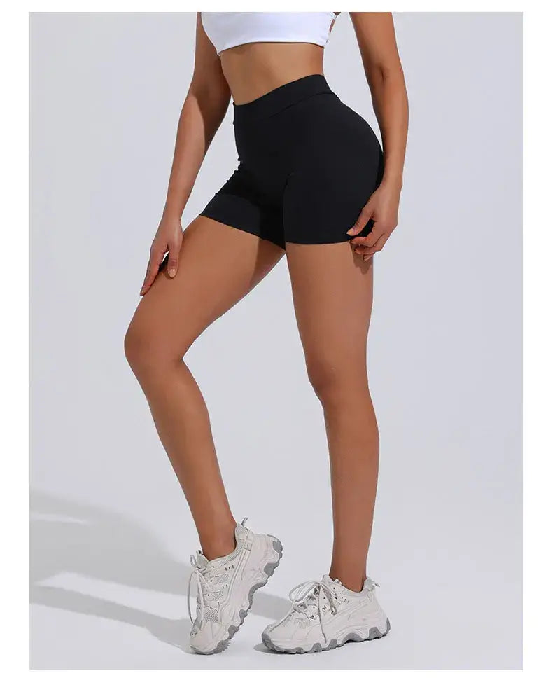Women V Curve Push Up Yoga Shorts