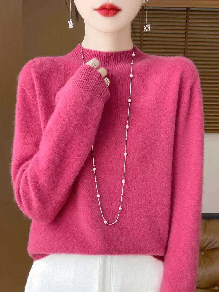 Women's Merino Wool Knit Pullover