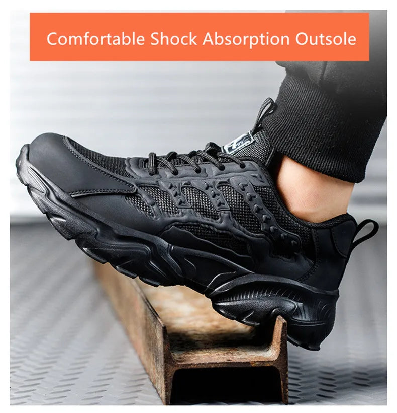 Women Safety Shoes Protective Security Sneakers