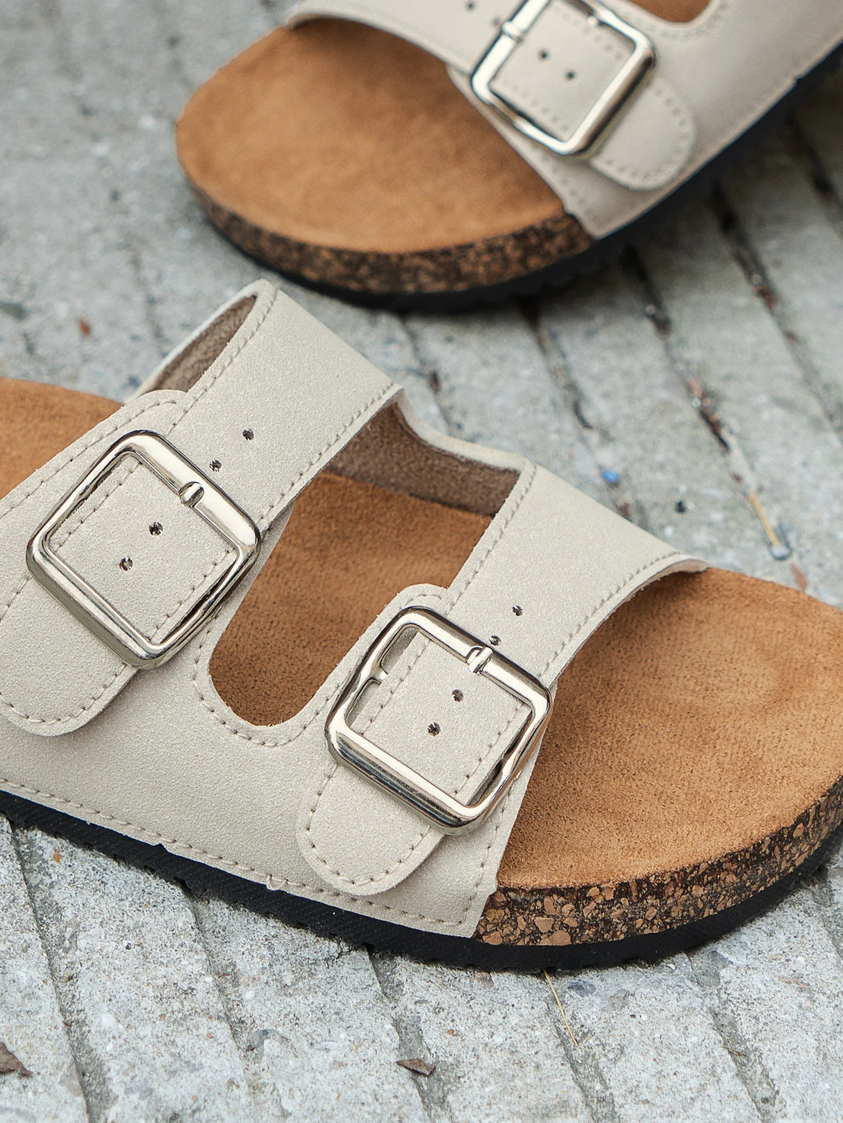 Women’s Luxury Square Toe Thick Sole Slides