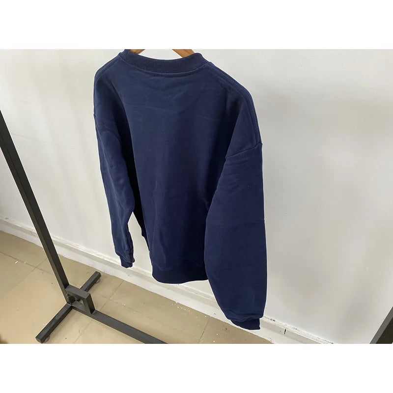 Navy Blue Crew Sweatshirt