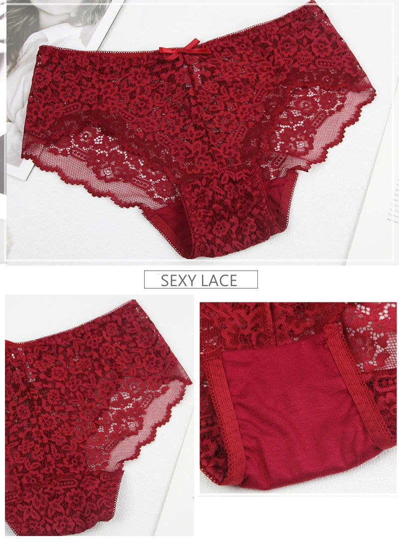 Women Plus Lace Bra Set