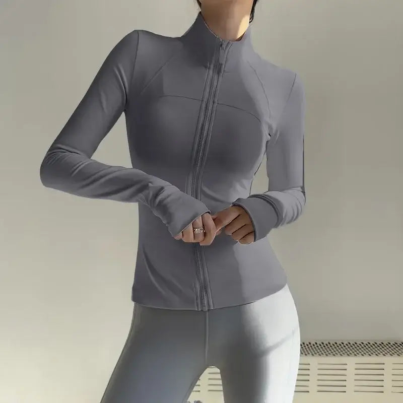Women Long Sleeve Yoga Jacket
