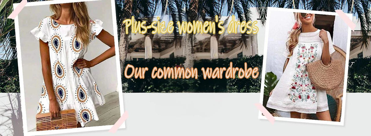 Women's Plus Size Summer Tank Top – White