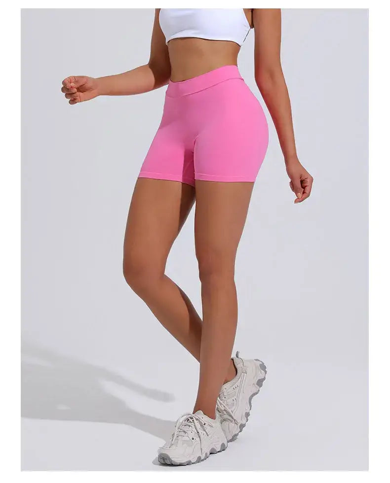 Women V Curve Push Up Yoga Shorts