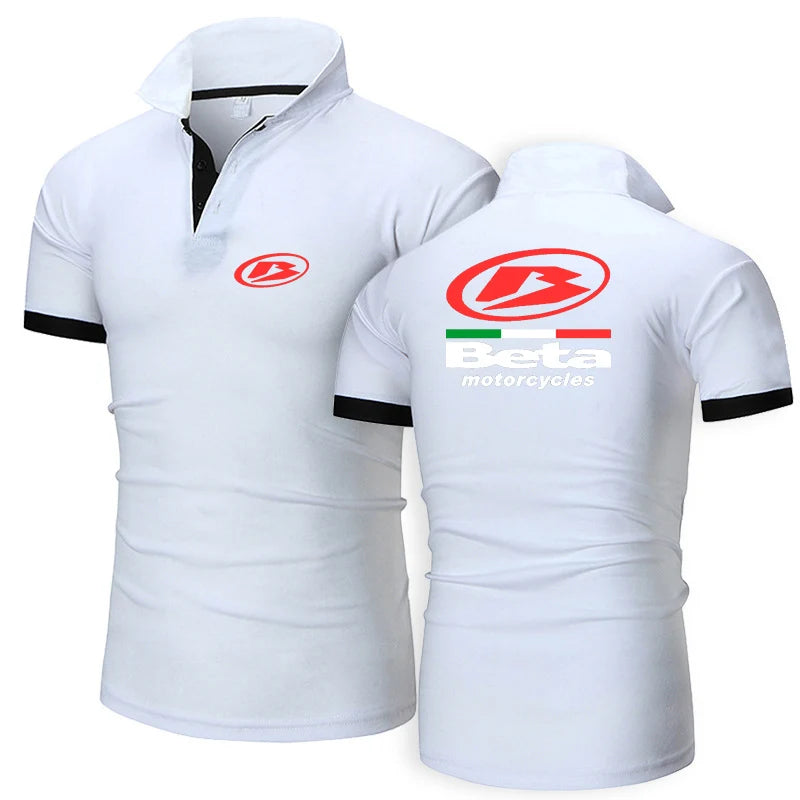 Men Printed Racing Polo Shirt