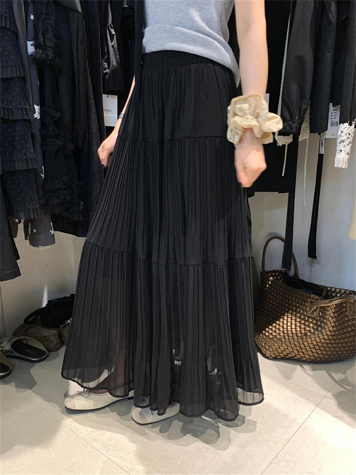 Women Boho Print Maxi Skirt